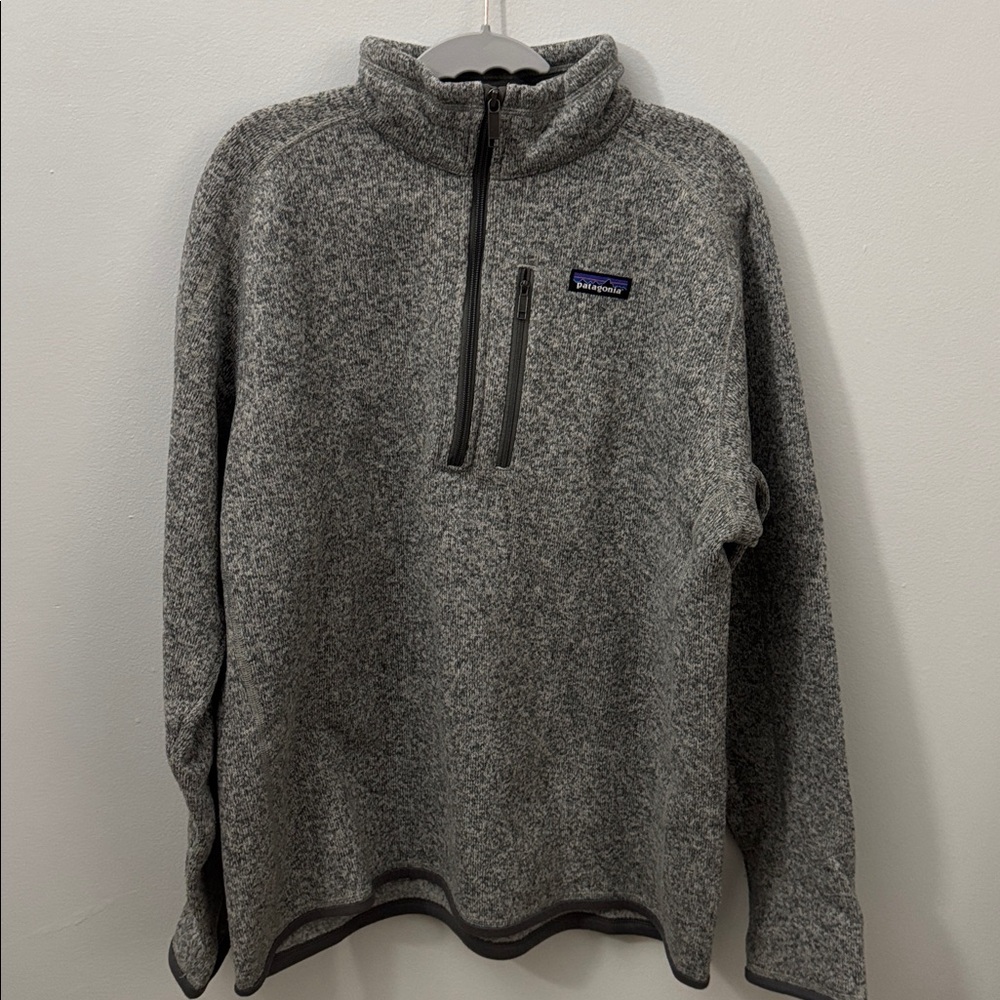 Patagonia Heathered Gray Fleece Pullover